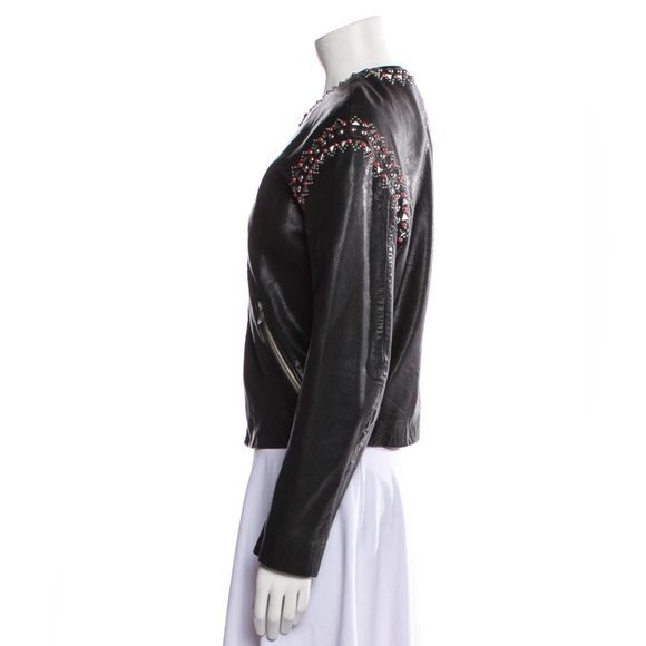 Etoile Isabel Marant lamb leather studded jacket - Picture 3 of 4